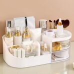 Multi-Functional Plastic Vanity Storage Box ?Organizer for Makeup, Toiletries & Desk Essentials - Image 2
