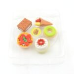 Novelty 3D Fast Food Eraser Set (5-Pack) | Mini Food Collection | Fun Pencil Rubber for Kids' School Supplies, Party Favors & Prizes