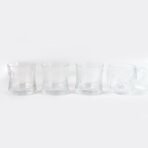 Glass Mug Cup Set 3 Pc Mugs Water Glass 4-Piece Set for Home Office Use