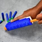 Hi-Arm Gun with 10x Foam Suction Bullets, ABS Plastic, Target Shooting - Image 5