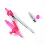 Student Geometry Compass Set (4-in-1) ?Compact Math Tool Kit for Drawing & Measuring - Image 4
