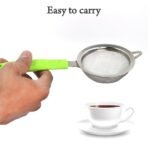 Stainless Steel Tea and Coffee Strainer Filter Heat-Resistant Design with Better Grip for Effortless Brewing Durable and Convenient, Pack of 1 - Image 3