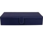 Presents Luxury Watch Box for Men & Women ?Lockable Leather Watch Organizer with Glass Lid, Soft Velvet Cushions, Premium Display & Storage Case for Watches -12 Slot Box (Blue) - Image 5