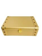 Jewelry Box Organizer for Women ?Luxury  Storage Box , Lockable Display Case for Rings, Necklaces, Watches & Accessories Availabel in Black, Red,Pink,Golde ,White (Golden) - Image 2