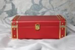 Jewelry Box Organizer for Women ?Luxury  Storage Box , Lockable Display Case for Rings, Necklaces, Watches & Accessories Availabel in Black, Red,Pink,Golde ,White (Red) - Image 3