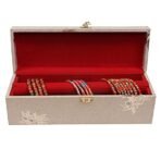 Premium Velvet Bangle Box Organizer - 1 Slot Multi-Slot Jewellery Storage Box for Women - Elegant Bangle Holder and Travel-Friendly Gift Case (Multi Colour) - Image 3