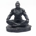 Hanuman Idol for Car Dashboard, Home, Office Desk ?Hanuman Murti for for Pooja, Temple Showpiece, Decoration, Festivals and Gifting. (Golden, 10cm) (with PreInstalled Adhesive)