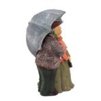 Romantic Elderly Couple Statue with Umbrella - Resin Love & Anniversary Figurine for Home Decor, Valentine? Day, or Gifting - Image 2