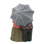 Romantic Elderly Couple Statue with Umbrella - Resin Love & Anniversary Figurine for Home Decor, Valentine? Day, or Gifting - Image 3