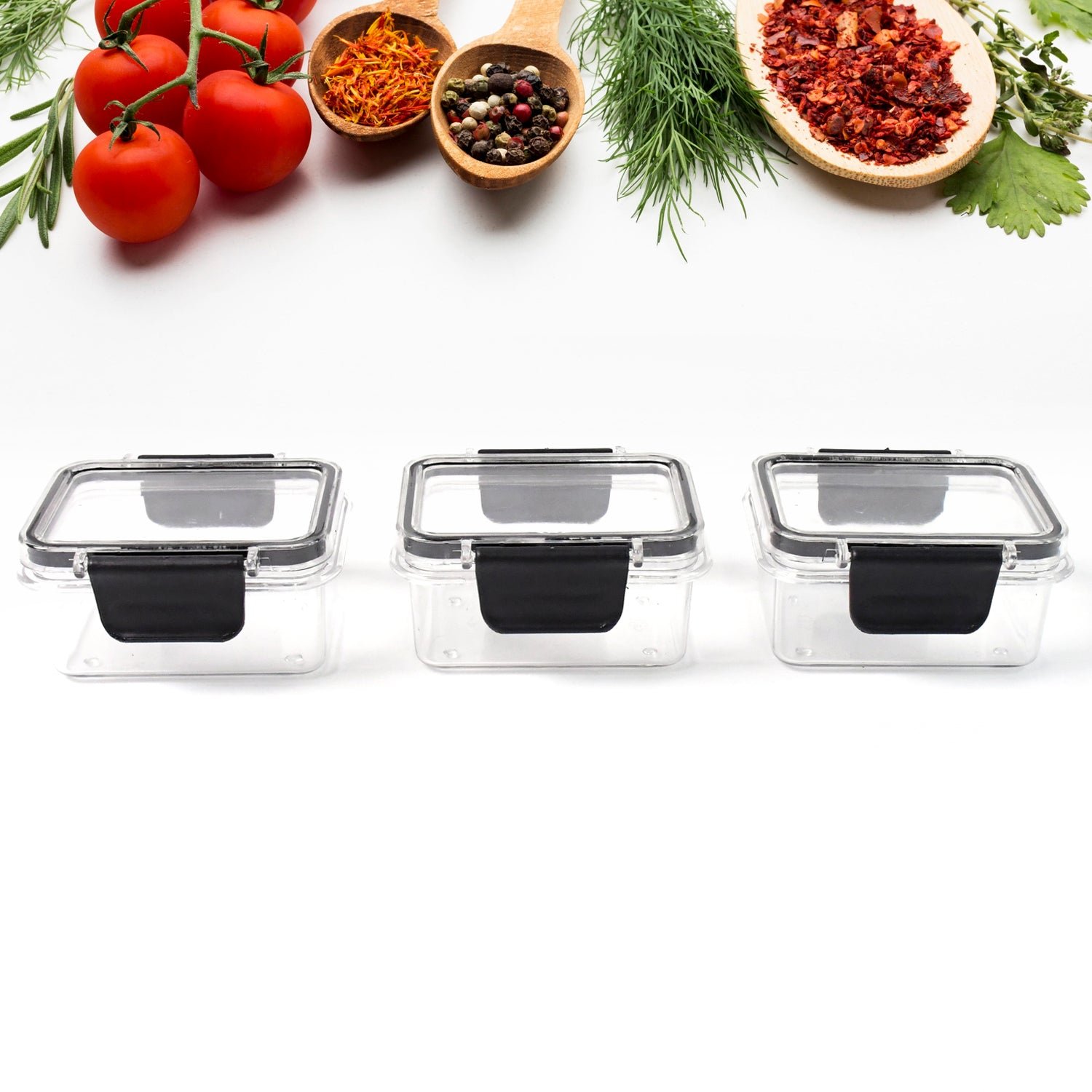 04_4987bc0f-9aa3-4767-ab44-e179c2c8cd44.jpg Kitchen Storage Container with Air Seal Lock Lid (3 Piece Set / 250 ML) - Image 1
