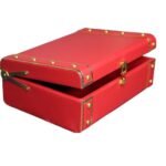 Jewelry Box Organizer for Women ?Luxury  Storage Box , Lockable Display Case for Rings, Necklaces, Watches & Accessories Availabel in Black, Red,Pink,Golde ,White (Red)