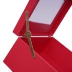 Luxury Storage Box with Glass Lid, Decorative Organiser Box for Jewellery and Accessories, Available in Red, Black, White (Red) - Image 4