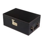 Presents Premium Portable Bar Set with Travel Case ?11-Piece Cocktail Shaker Set with Glasses, Tools & Lock ?Travel Mini Bar Kit for Home,Parties & Gifting ?Black Leather Finish - Image 4
