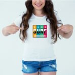 Designer Printed T-Shirt :: Design type - Surf California - Cloth type : Polyester