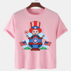 Pink Unisex Cotton Premium Quality Designer Printed T-Shirt