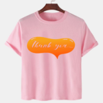 Pink Unisex Polyster Premium Quality Designer Printed T-Shirt