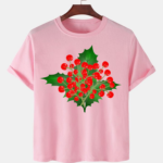 Pink Unisex Polyster Premium Quality Designer Printed T-Shirt