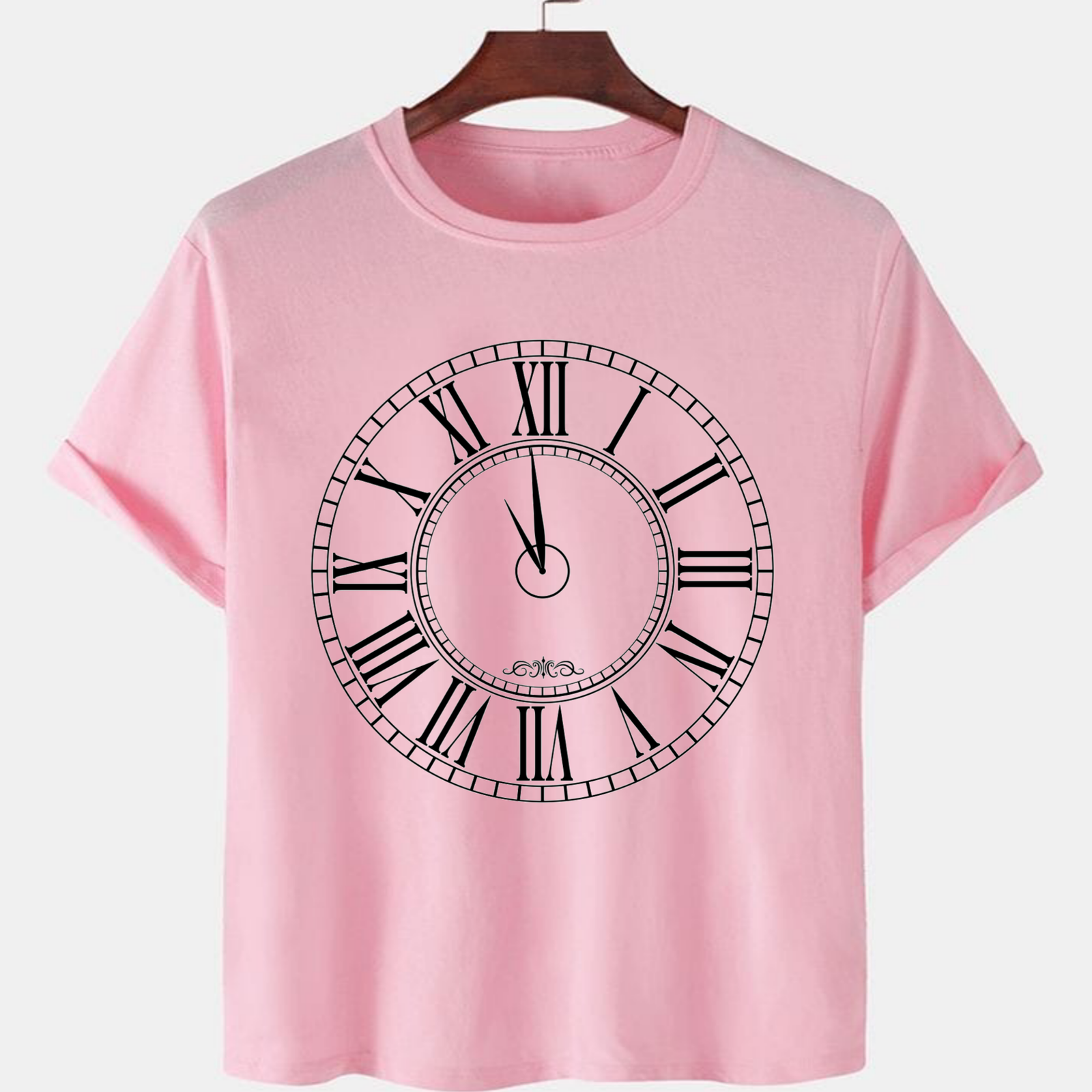 PNK-CTN-B-009.png Pink Unisex Polyster Premium Quality Designer Printed T-Shirt - Image 1