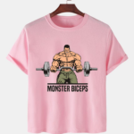 Pink Unisex Cotton Premium Quality Designer Printed T-Shirt