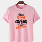 Pink Unisex Polyster Premium Quality Designer Printed T-Shirt