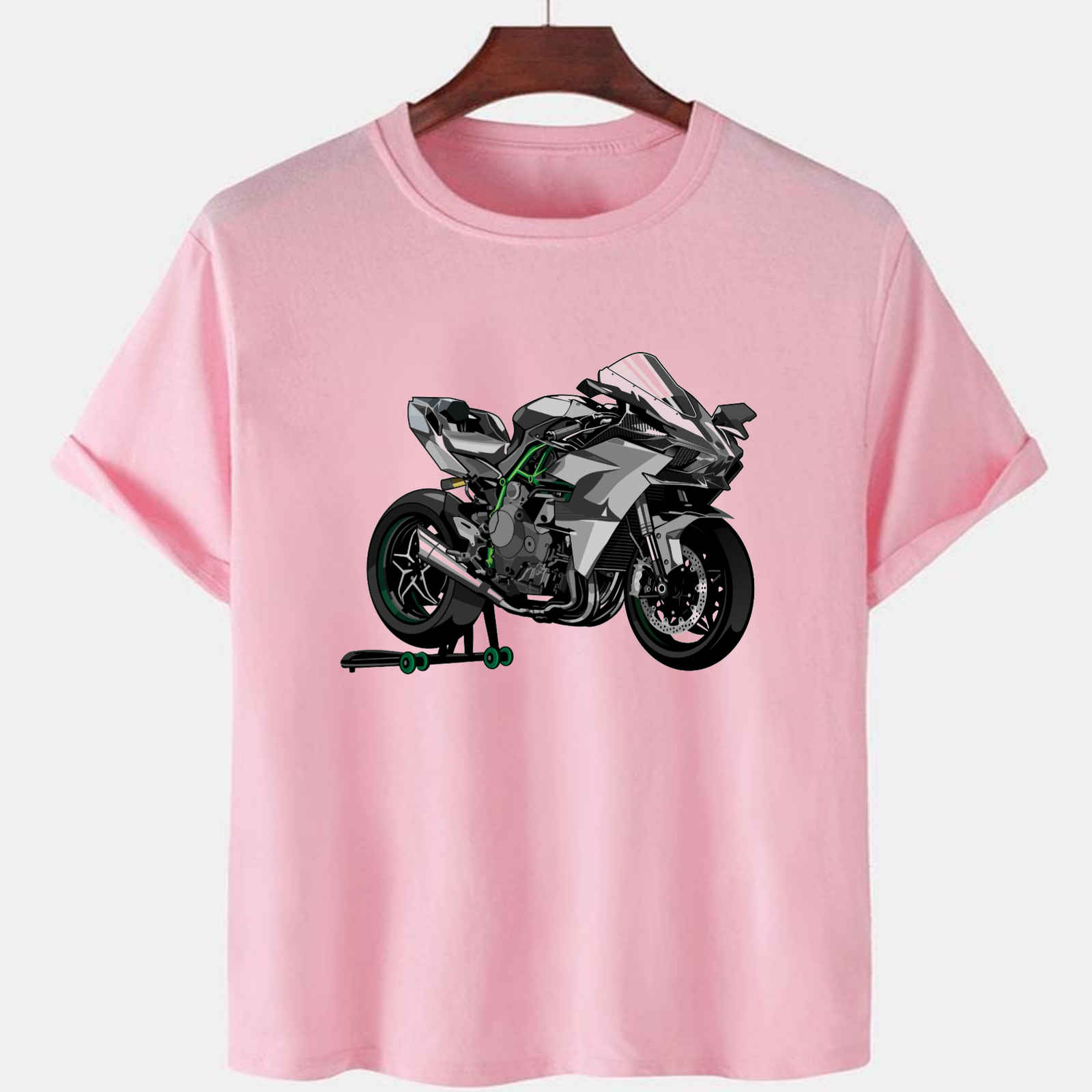 PNK-CTN-E-001.png Pink Unisex Polyster Premium Quality Designer Printed T-Shirt - Image 1