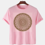 Pink Unisex Polyster Premium Quality Designer Printed T-Shirt