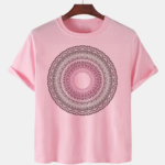 Pink Unisex Polyster Premium Quality Designer Printed T-Shirt