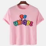 Pink Unisex Cotton Premium Quality Designer Printed T-Shirt