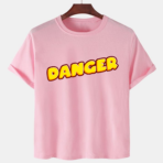 Pink Unisex Polyster Premium Quality Designer Printed T-Shirt
