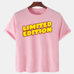 Pink Unisex Polyster Premium Quality Designer Printed T-Shirt
