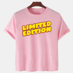 Pink Unisex Polyster Premium Quality Designer Printed T-Shirt