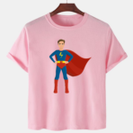 Pink Unisex Polyster Premium Quality Designer Printed T-Shirt