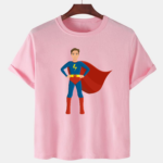 Pink Unisex Polyster Premium Quality Designer Printed T-Shirt