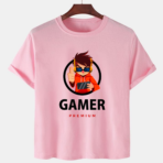 Pink Unisex Polyster Premium Quality Designer Printed T-Shirt