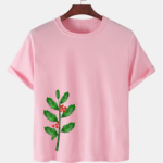 Pink Unisex Cotton Premium Quality Designer Printed T-Shirt