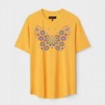 Yellow Unisex Polyster Regular Fit Printed Round Neck T-Shirt