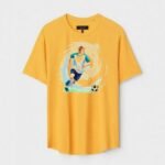 Yellow Unisex Polyster Regular Fit Printed Round Neck T-Shirt