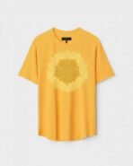 Yellow Unisex Polyster Regular Fit Printed Round Neck T-Shirt