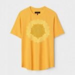 Yellow Unisex Polyster Regular Fit Printed Round Neck T-Shirt