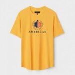 Yellow Unisex Polyster Regular Fit Printed Round Neck T-Shirt