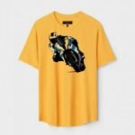Yellow Unisex Polyster Regular Fit Printed Round Neck T-Shirt