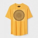 Yellow Unisex Polyster Regular Fit Printed Round Neck T-Shirt