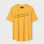 Yellow Unisex Polyster Regular Fit Printed Round Neck T-Shirt