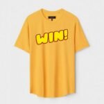 Yellow Unisex Polyster Regular Fit Printed Round Neck T-Shirt