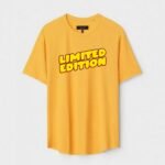 Yellow Unisex Polyster Regular Fit Printed Round Neck T-Shirt