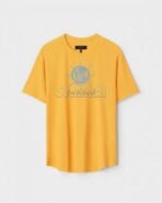 Yellow Unisex Polyster Regular Fit Printed Round Neck T-Shirt