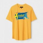 Yellow Unisex Polyster Regular Fit Printed Round Neck T-Shirt