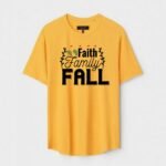 Yellow Unisex Polyster Regular Fit Printed Round Neck T-Shirt