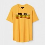 Yellow Unisex Polyster Regular Fit Printed Round Neck T-Shirt