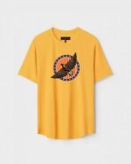 Yellow Unisex Polyster Regular Fit Printed Round Neck T-Shirt